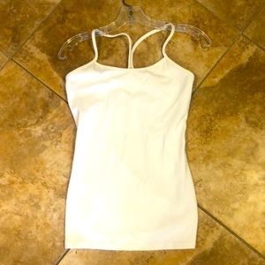 Lululemon White tank top size 6